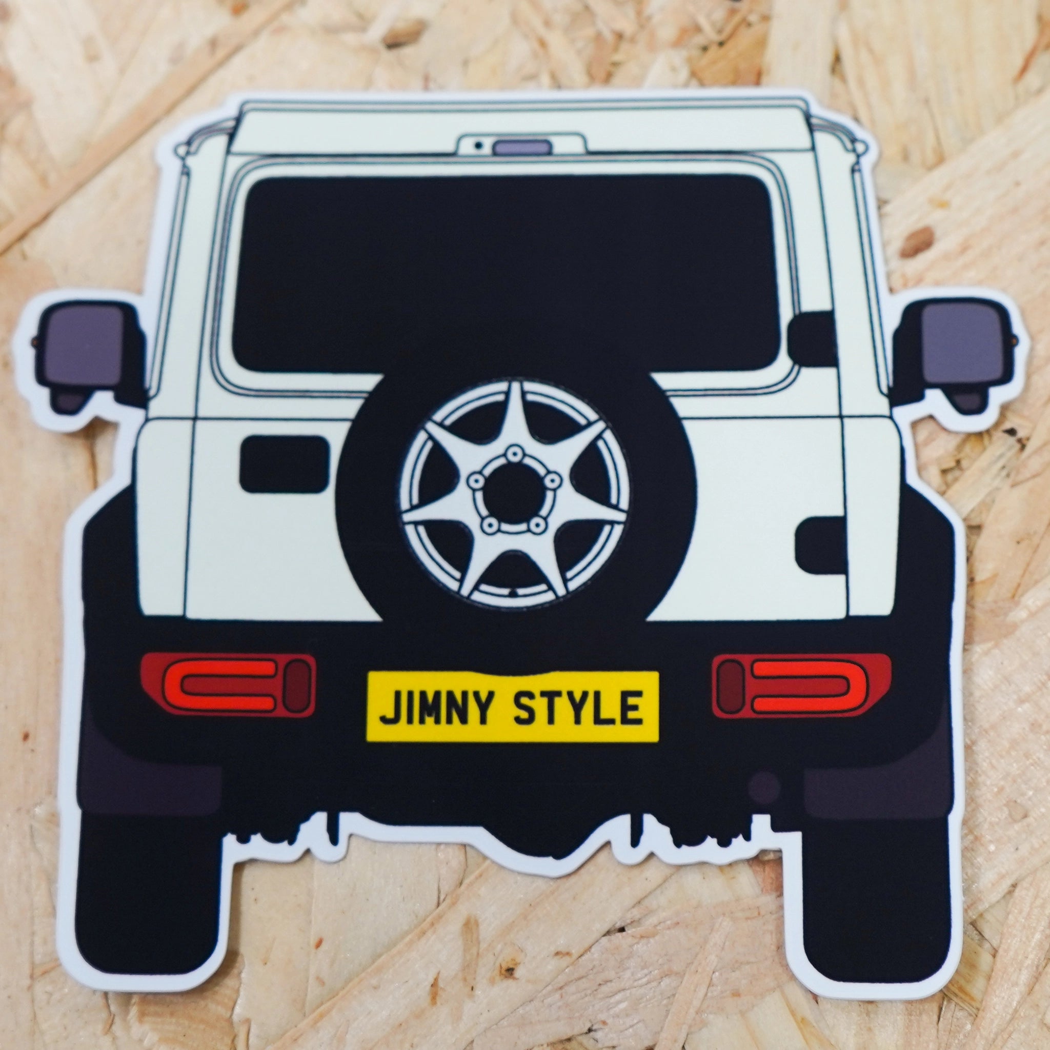 JIMNYSTYLE Chiffon Ivory Suzuki Jimny Slap Sticker