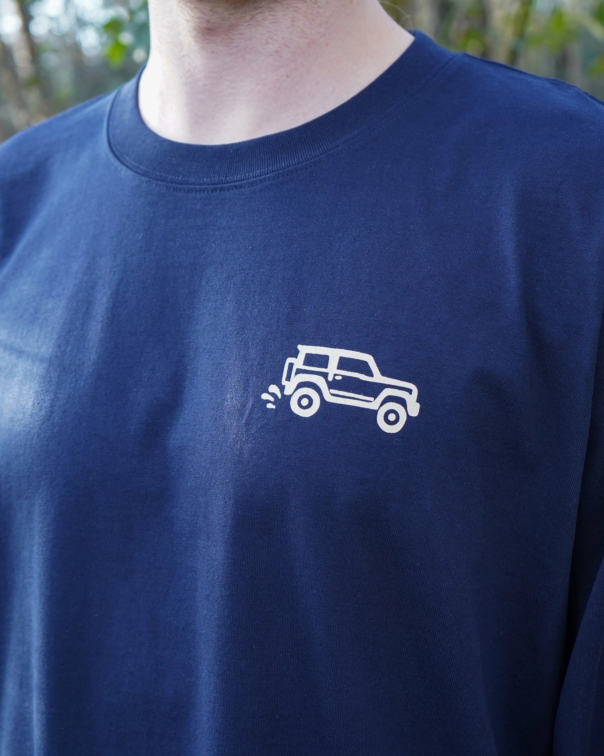 JIMNYSTYLE Rally Club T-Shirt - Long Sleeve - Navy Blue - tshirt