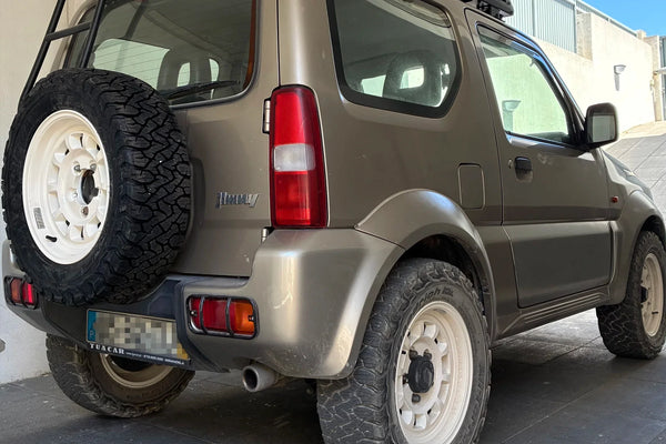 Suzuki Jimny JB43 (1998+) HIGH PEAK J-01 Wheels Vintage White