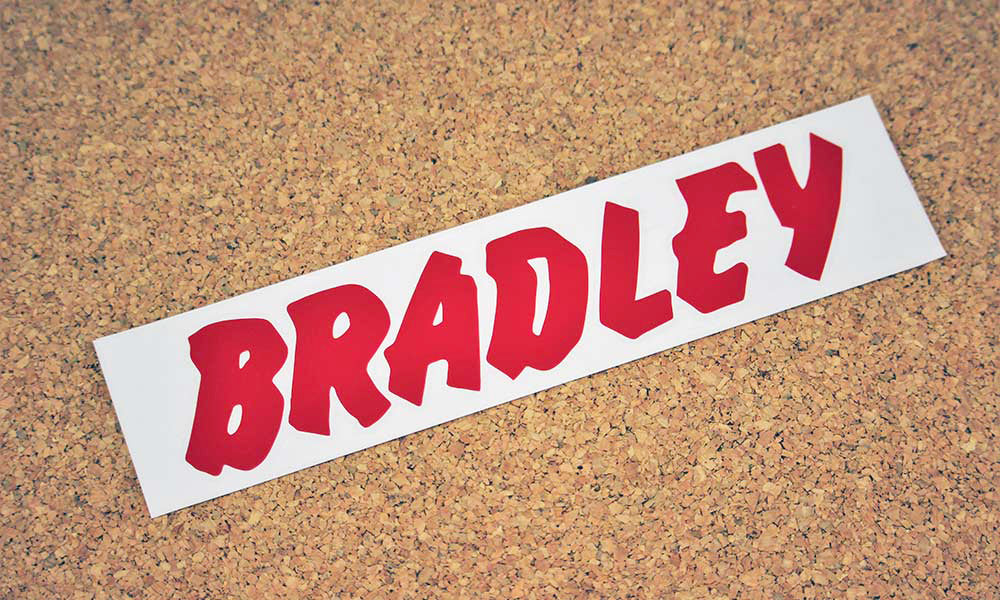 BRADLEY Wheels Sticker