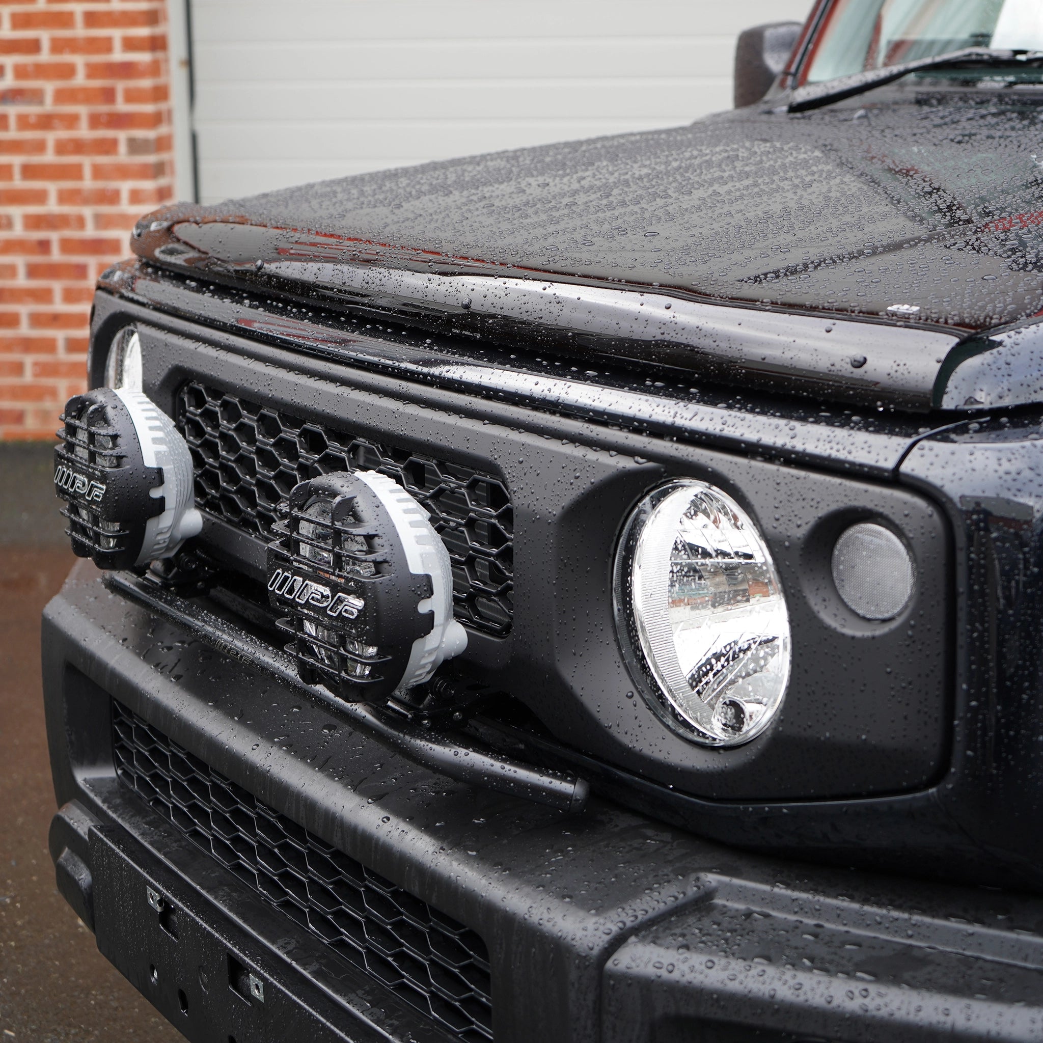 Black Bonnet Guard for a Suzuki Jimny (2018+)