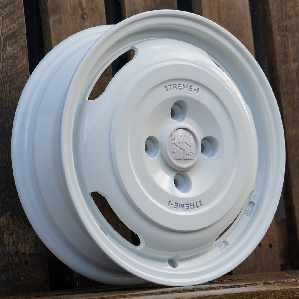 XTREME-J JOURNEY 14" Wheel Package for Kei Cars street track life gloss white