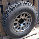 Anthracite EVO Corse DakarZero 16" Wheel & Tyre Package for Land Rover Defender Classic Continental Tyres