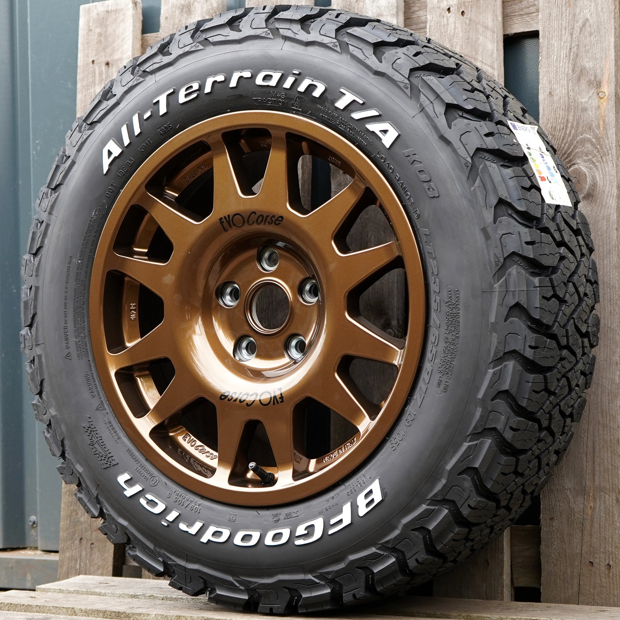 EVO Corse DakarZero 17" Wheel & Tyre Package for Volkswagen Transporter T6 (2015+)