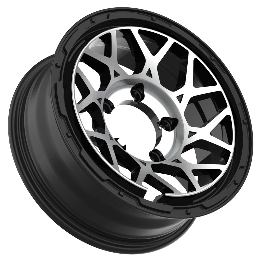 Magpie M-01 16" Wheels for Suzuki Jimny - Silver Machined Face with Black Rim