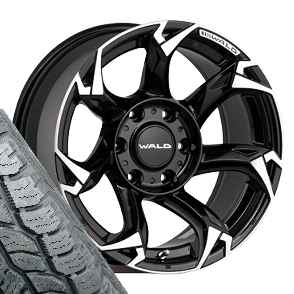 WALD VORSALINO 17" Wheel & Tyre Package for Toyota Hilux (2016+)