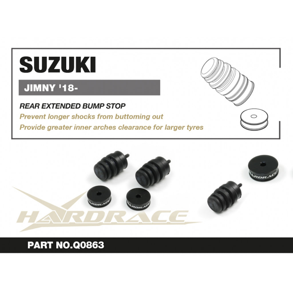 HARDRACE Rear Suspension Bump Stops for Suzuki Jimny (2018+)