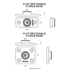 Quad Lock 360 Base - Flat Rectangle Base